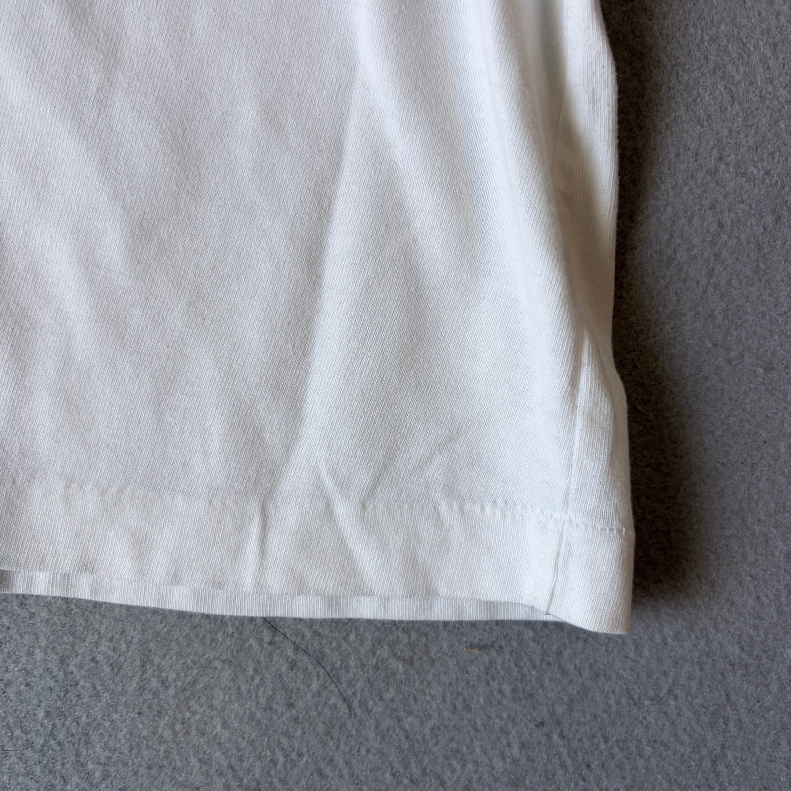 Vintage The Interchangeables Puffy Paint Floral Graphic T-Shirt White OSFA