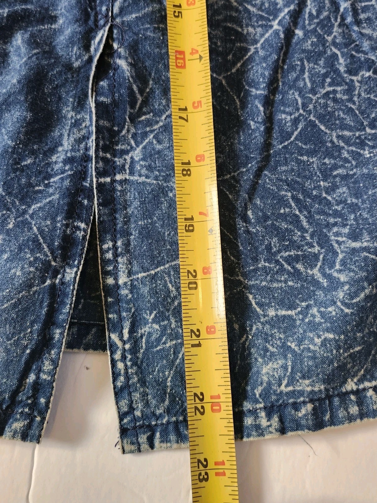 Vintage 80s Skirt and Top Denim Set Western Style w/ Multicolored Beads Snow Blu