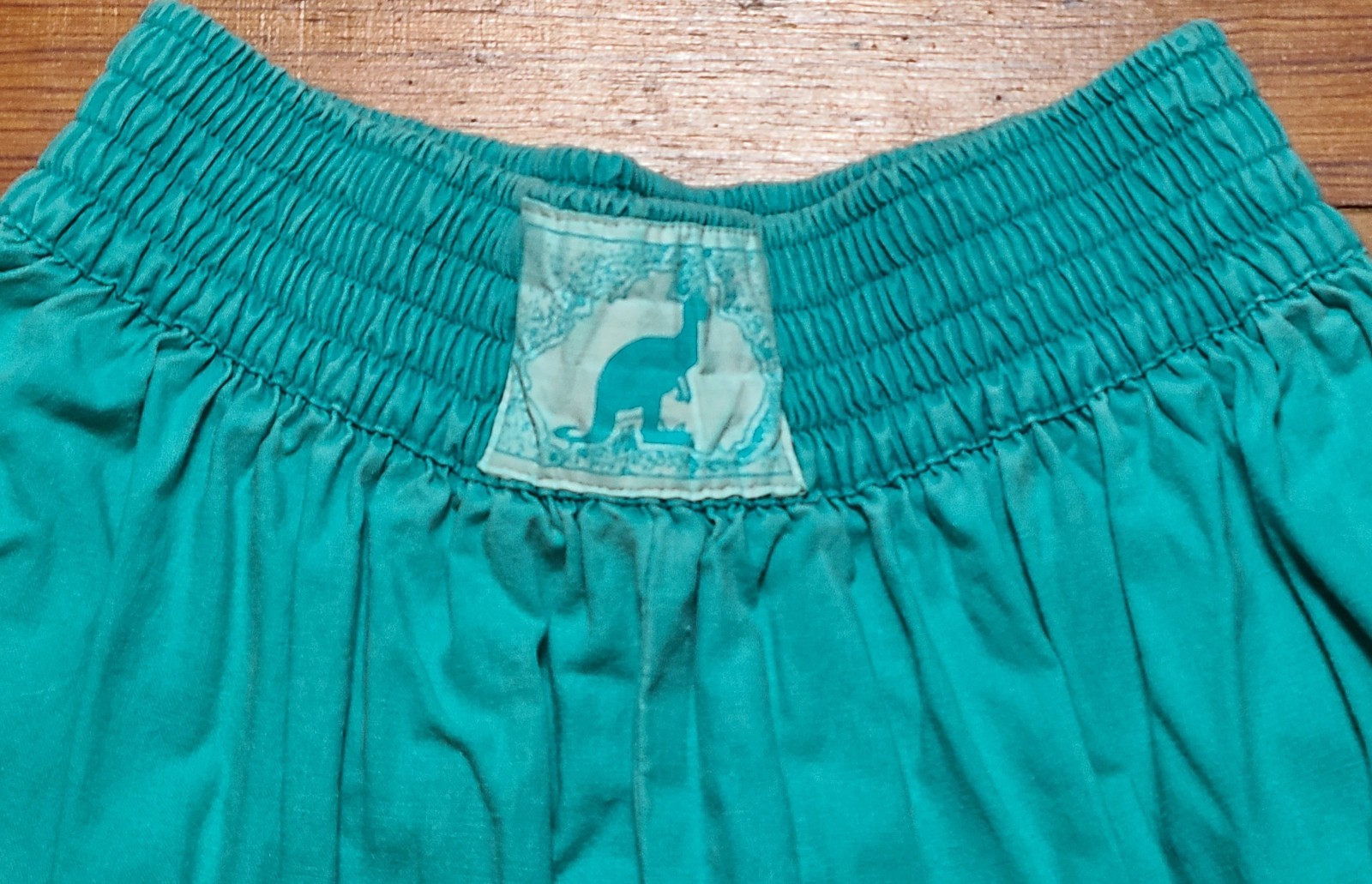Vintage 80s Shorts Womens 7/8 Pull On Elastic Waist Cotton Baggy Loose Bermuda