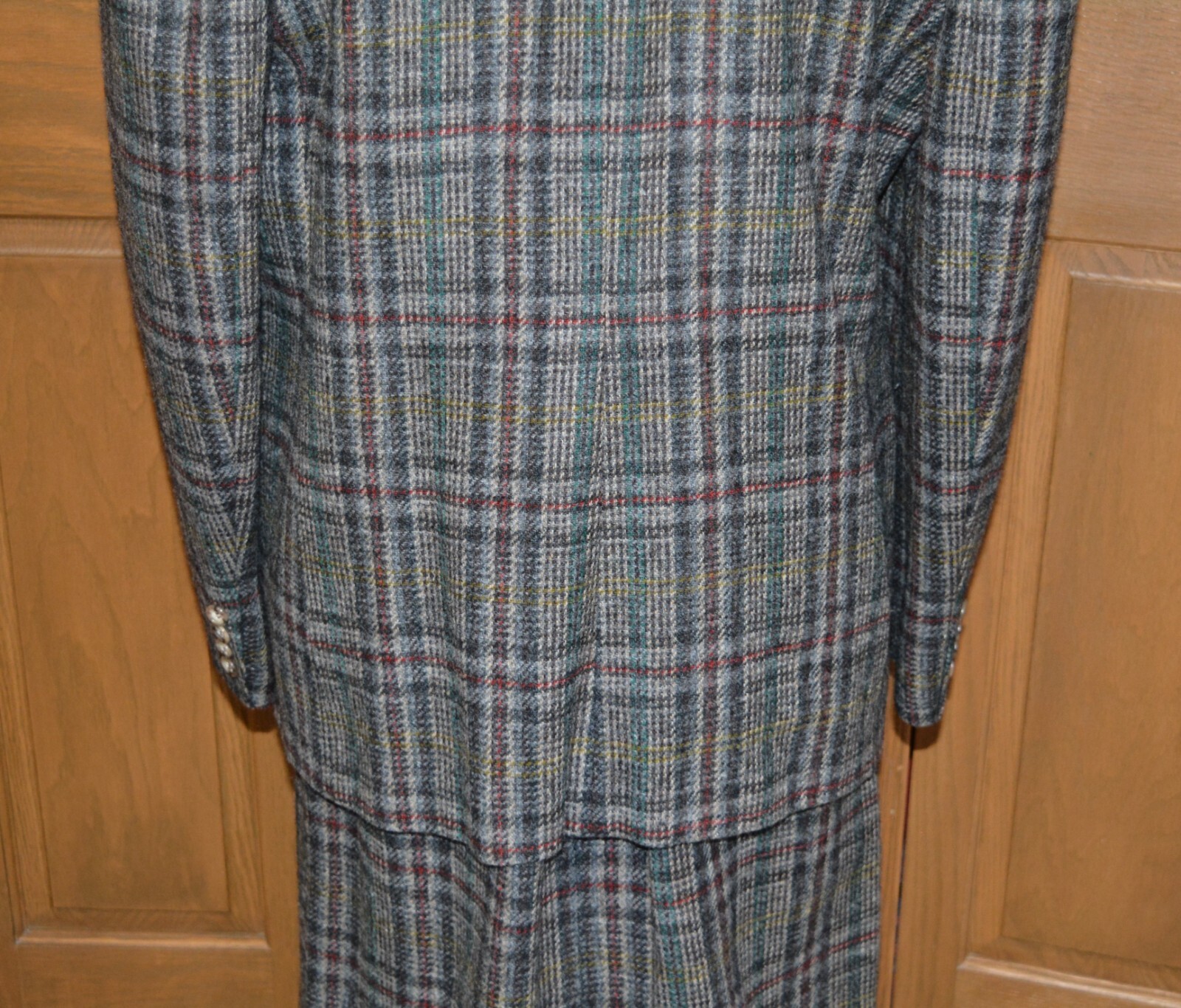 VTG Women’s 100% Wool Plaid Maxi Skirt Suit Set 14 COUNTY SHOP by MARSHALL FIELD
