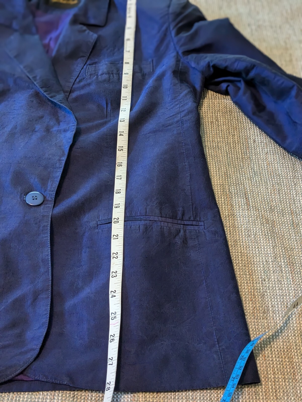 Giorgio Saint Angelo Vintage Raw Silk Blazer Size 12