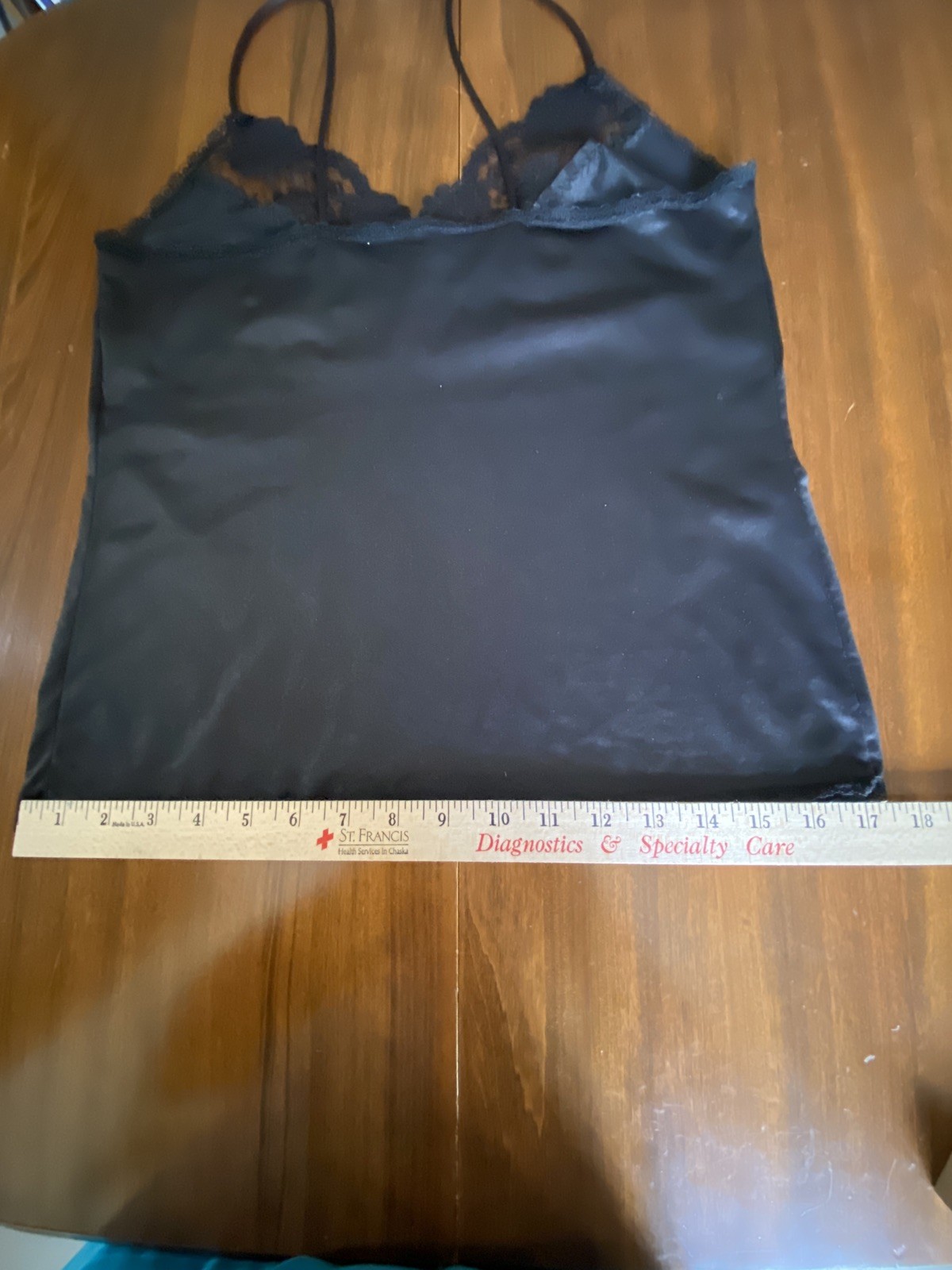 Black Camisole Private Treasures by Avon Size Small (8-10) 100% Nylon