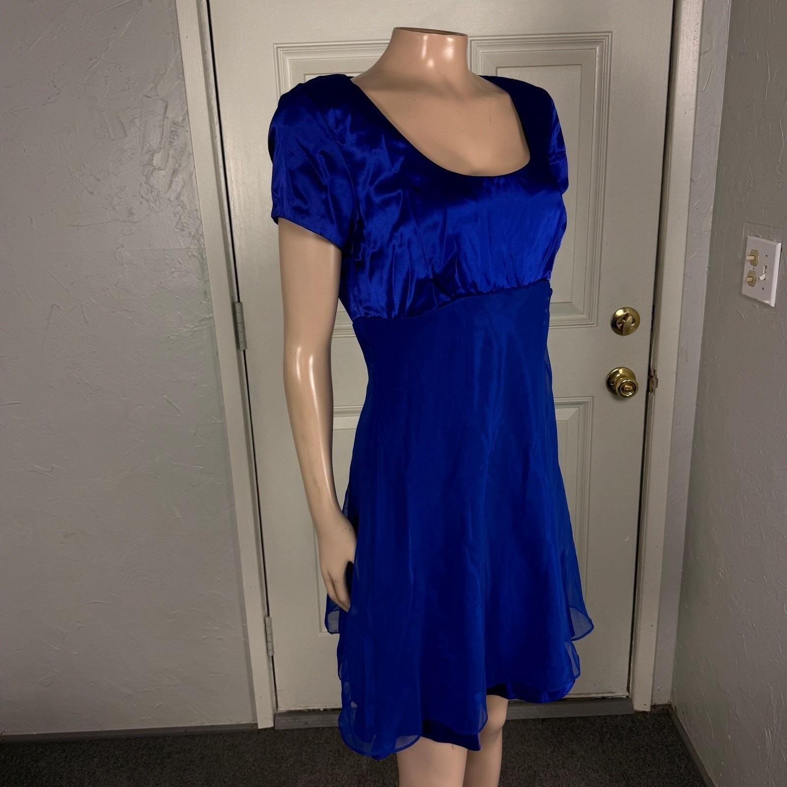 Vintage 80s 90s Niki Livas Prom Women’s Dress Formal Evening Homecoming Satin E8