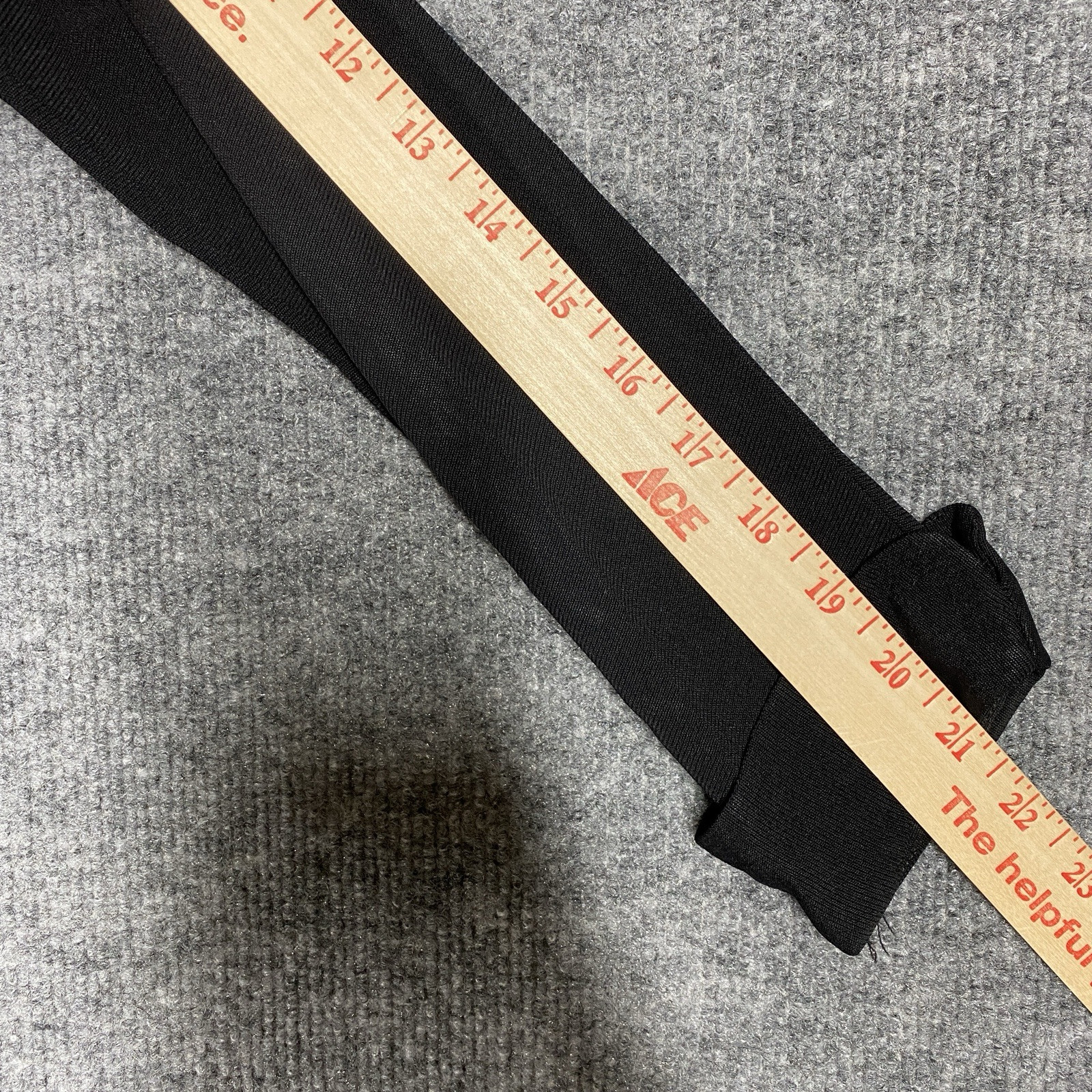 VINTAGE 40s 50s Georgia Wells Black Rayon Red Velvet Dress Belt Long Sleeve