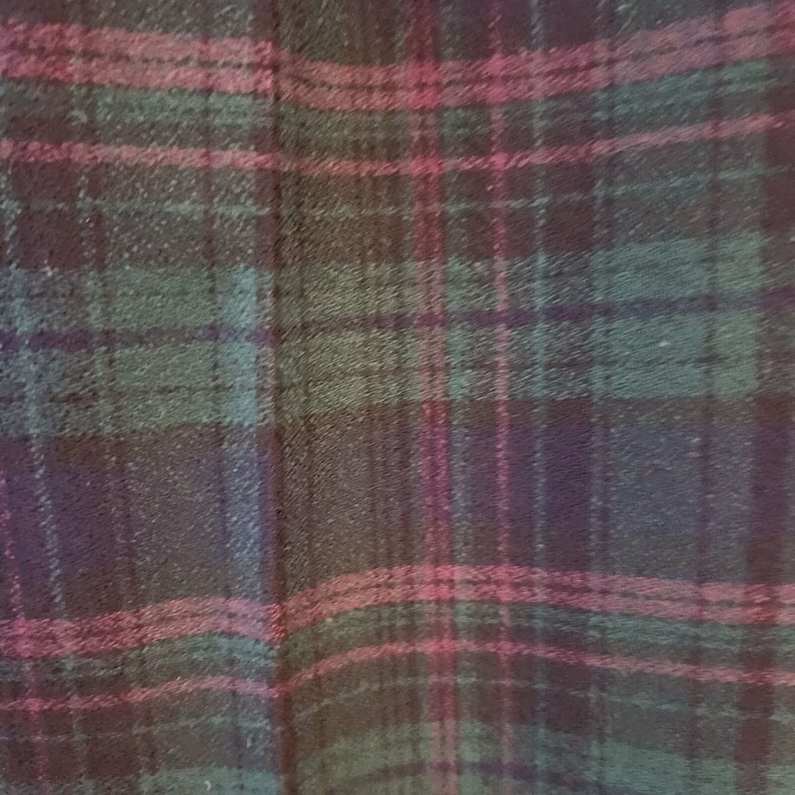 VTG High Waisted Green Plaid Stirrup Pants Made in USA Academia 2-4 (VTG 5/6)