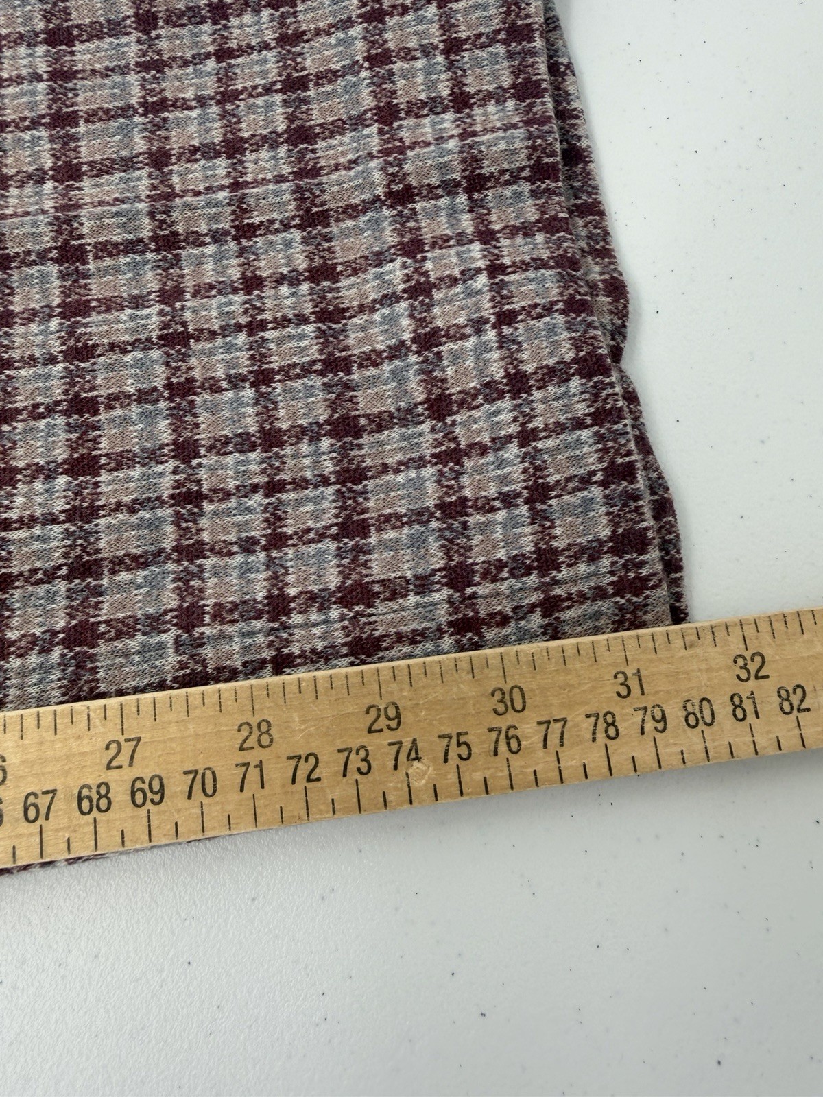 Vintage Bleyle For Hooper Pull On Virgin Wool Purple Plaid Pants 14 Retro