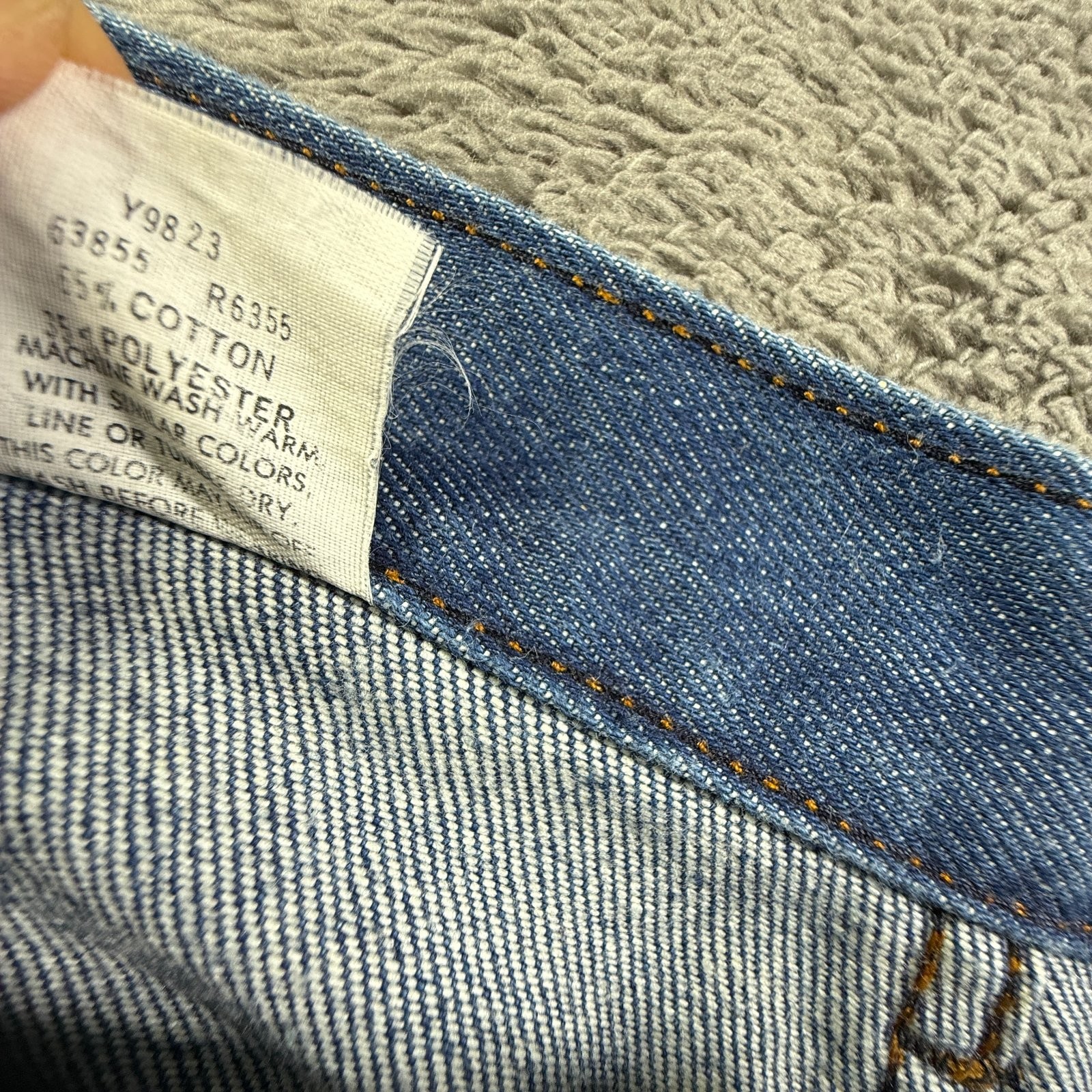 Vintage 70s Sears Womens 12 Bootcut Jeans Indigo Blue Denim Talon Zipper