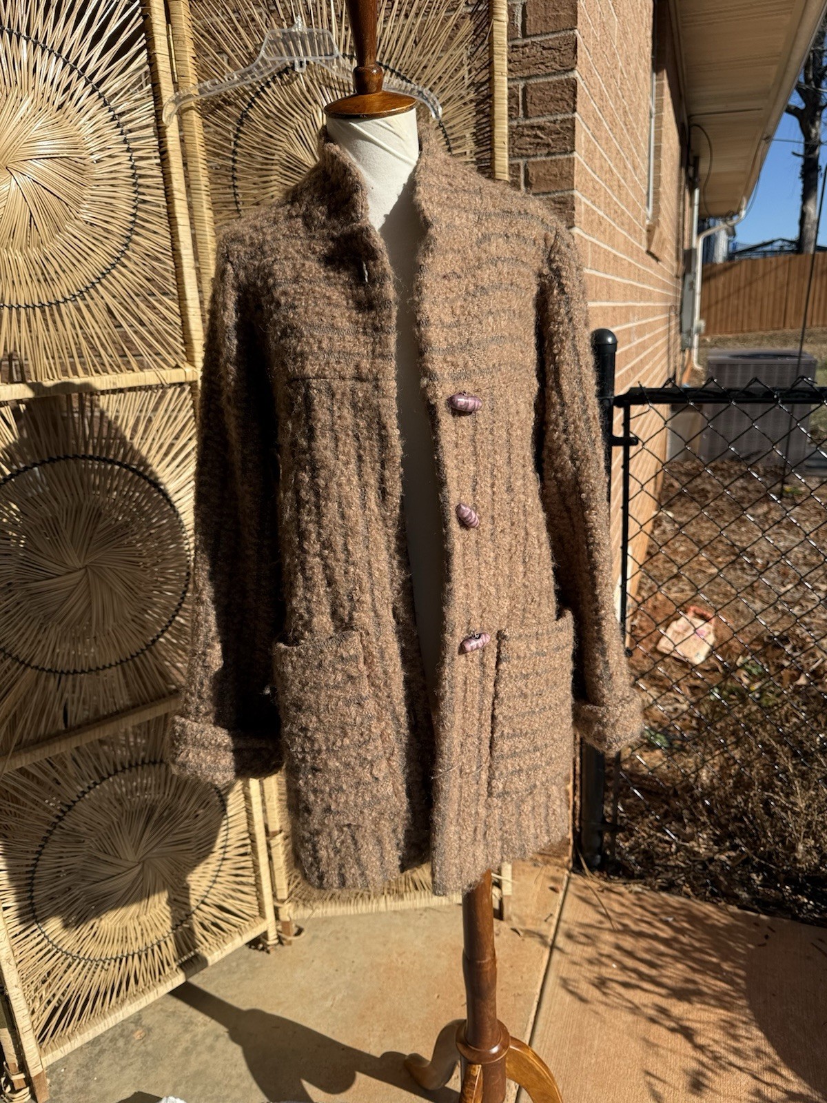 1960s / 70s women’s vintage bouclé wool Size M/L