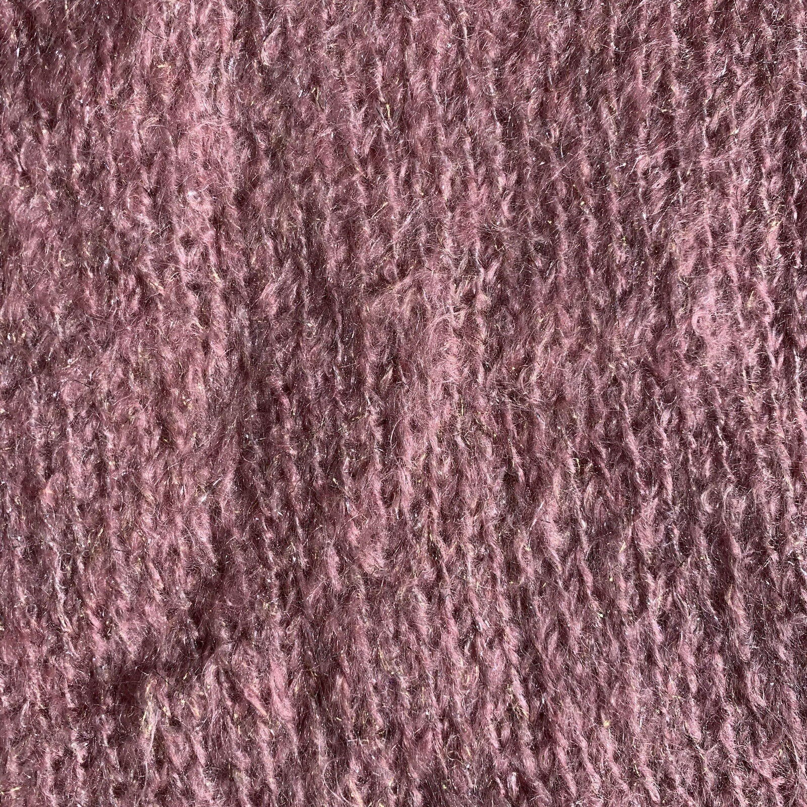 Vintage 80s 90s Carole Little Pink & Gold Thread mohair pullover sweater sz m