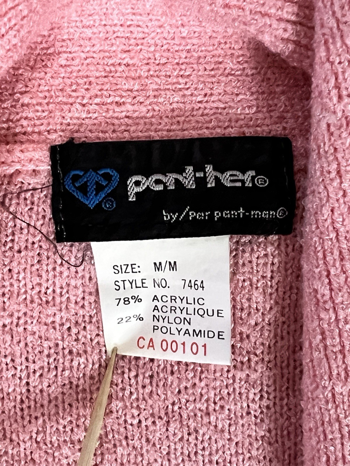 VTG 80s Does 50s Cotton Candy Pink Cowl Neck Sweater Medium