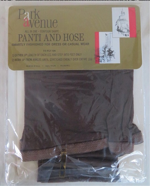 NOS VTG. Park Avenue Panti-Hose Cantrece II Coffee Bean Med. Tall 5′ 6″ – 5′ 8″