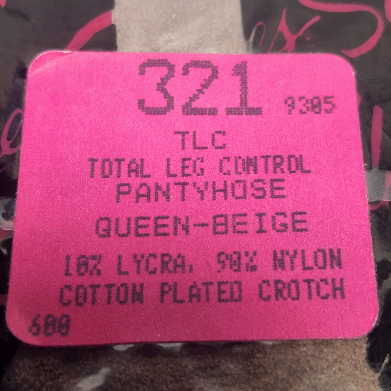 2 Vintage Silkies TLC Pantyhose Queen Beige #321 & Jet Black #346 Hosiery Hose