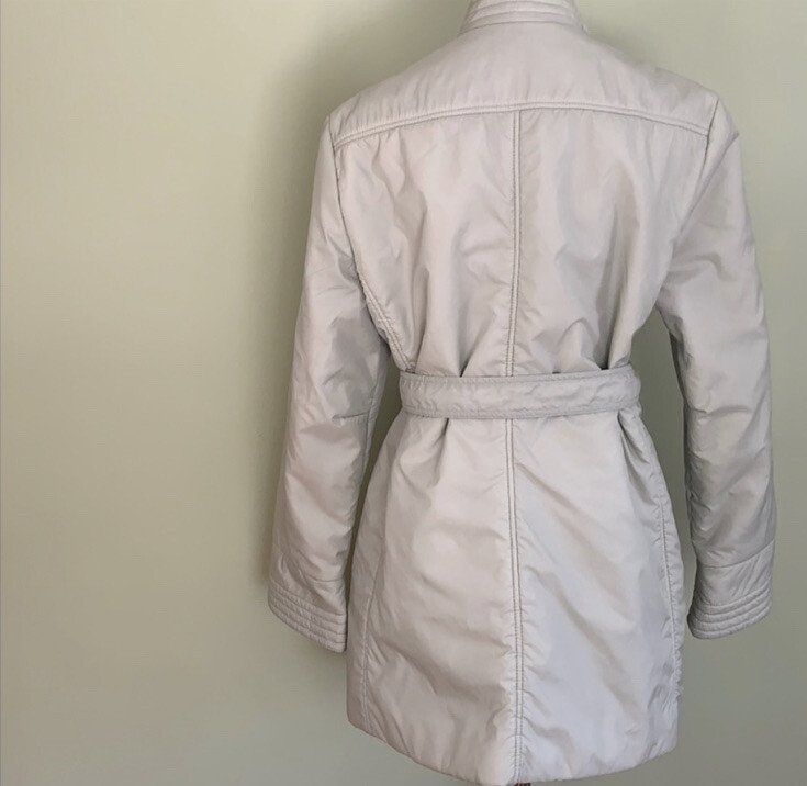 Vintage Bromleigh Light Sage Green Puffer Car Coat Jacket size large vintage