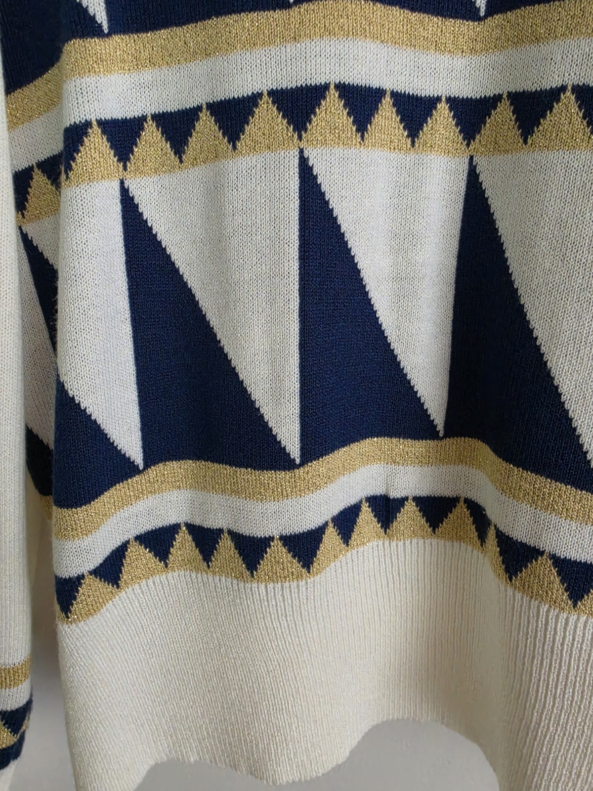 Vintage 80s Voyager by Patchington Zip Front Sweater USA Nautical Size Small