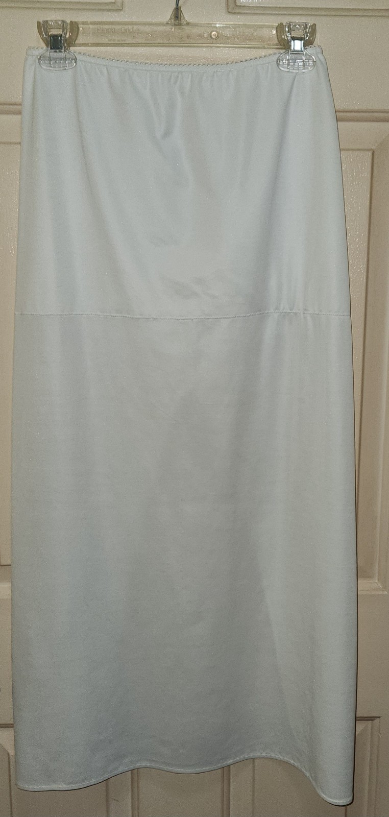 Womens Davids Bridal Half Slip Tummy Control Length 34″ Back Slit Form Fit Med