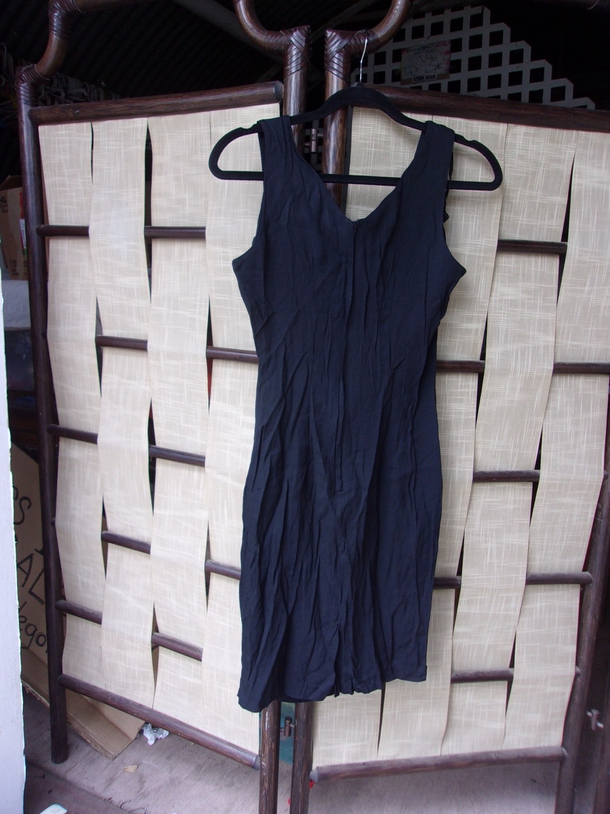 Lot Vintage Glamorous Black Dress Cocktail Mod Festive Velvet Silk McClintock