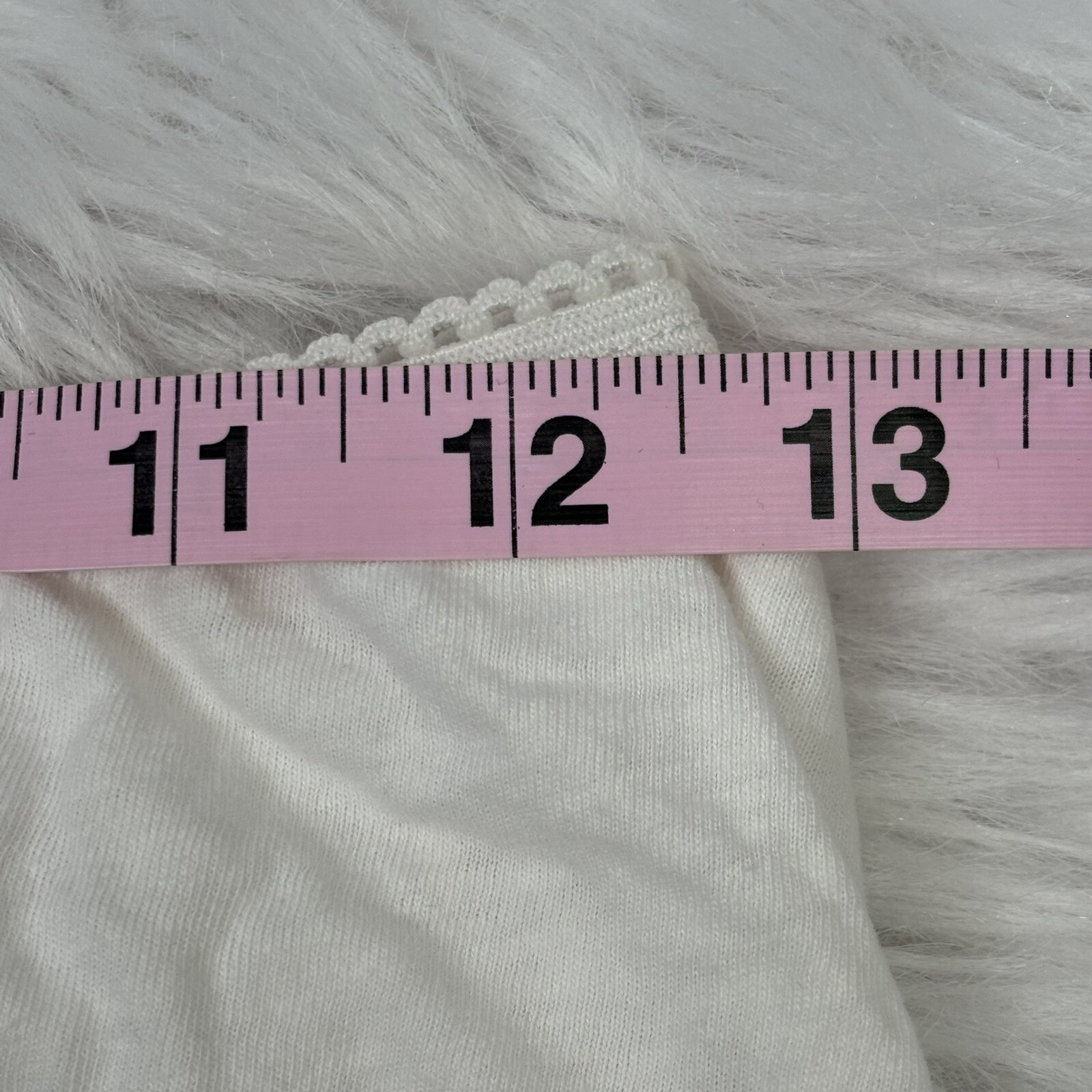 Vintage Cotton Panties Briefs Unknown Brand White Cotton Ladies Women’s Size 7