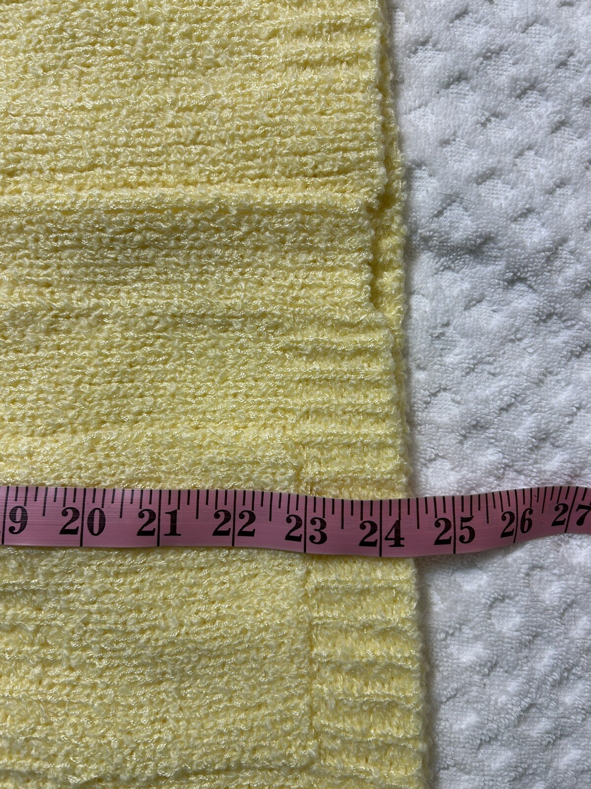 Vtg.? Nwt Le Roy Knitwear Sz.L Open Front Sweater Vest Pastel Yellow