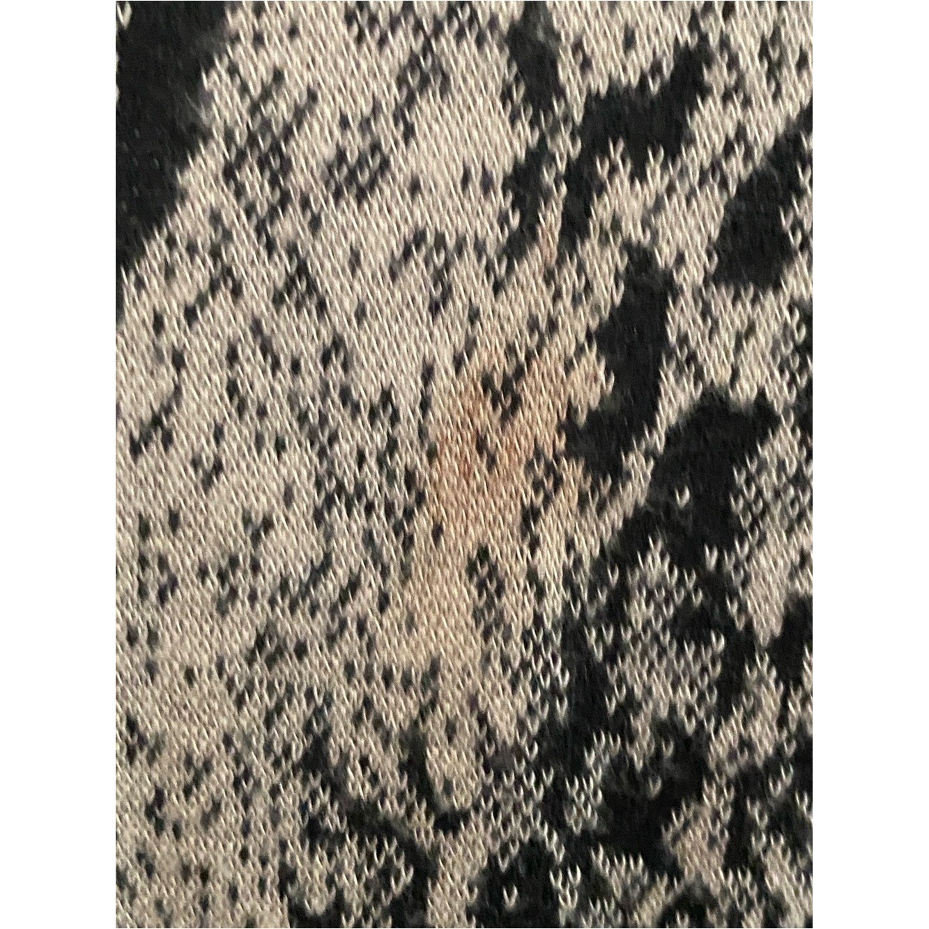 Roberto Cavalli Vintage Black Cream Snakeskin Wool Long Sleeve Dress Medium