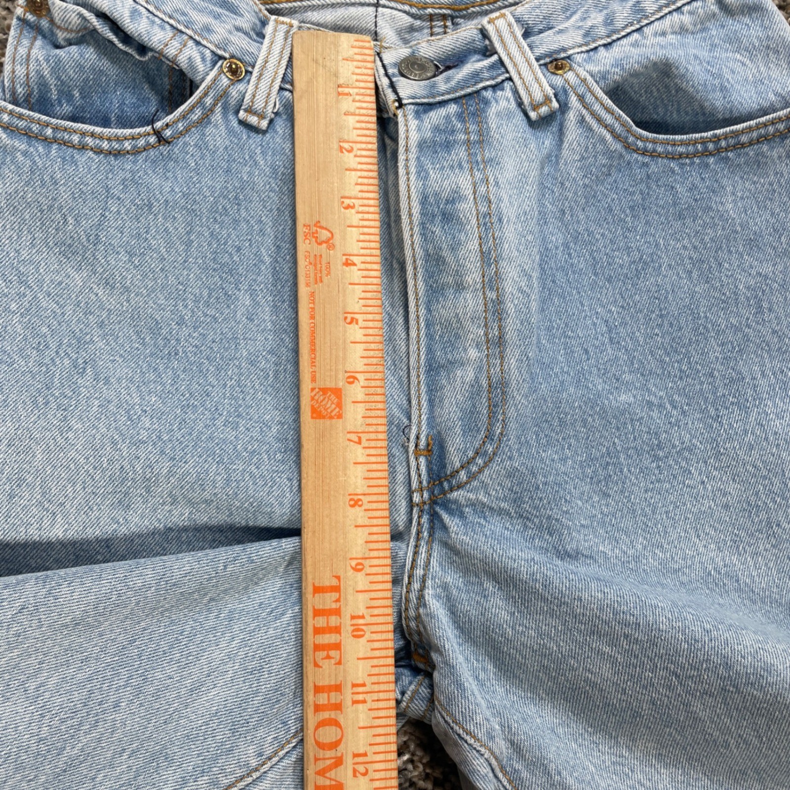 Vintage Levis Women’s 25×31 High Waisted Button Fly Jeans Light Wash USA Made