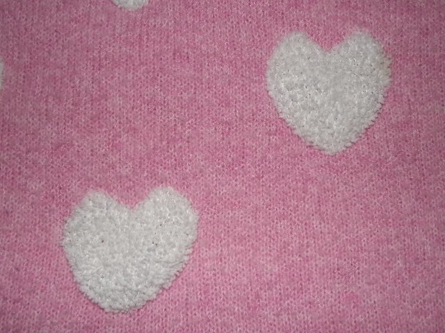 Vintage Cupcakes And Cashmere Ladies Sweater Hearts All Over Size XL Soft & Cozy