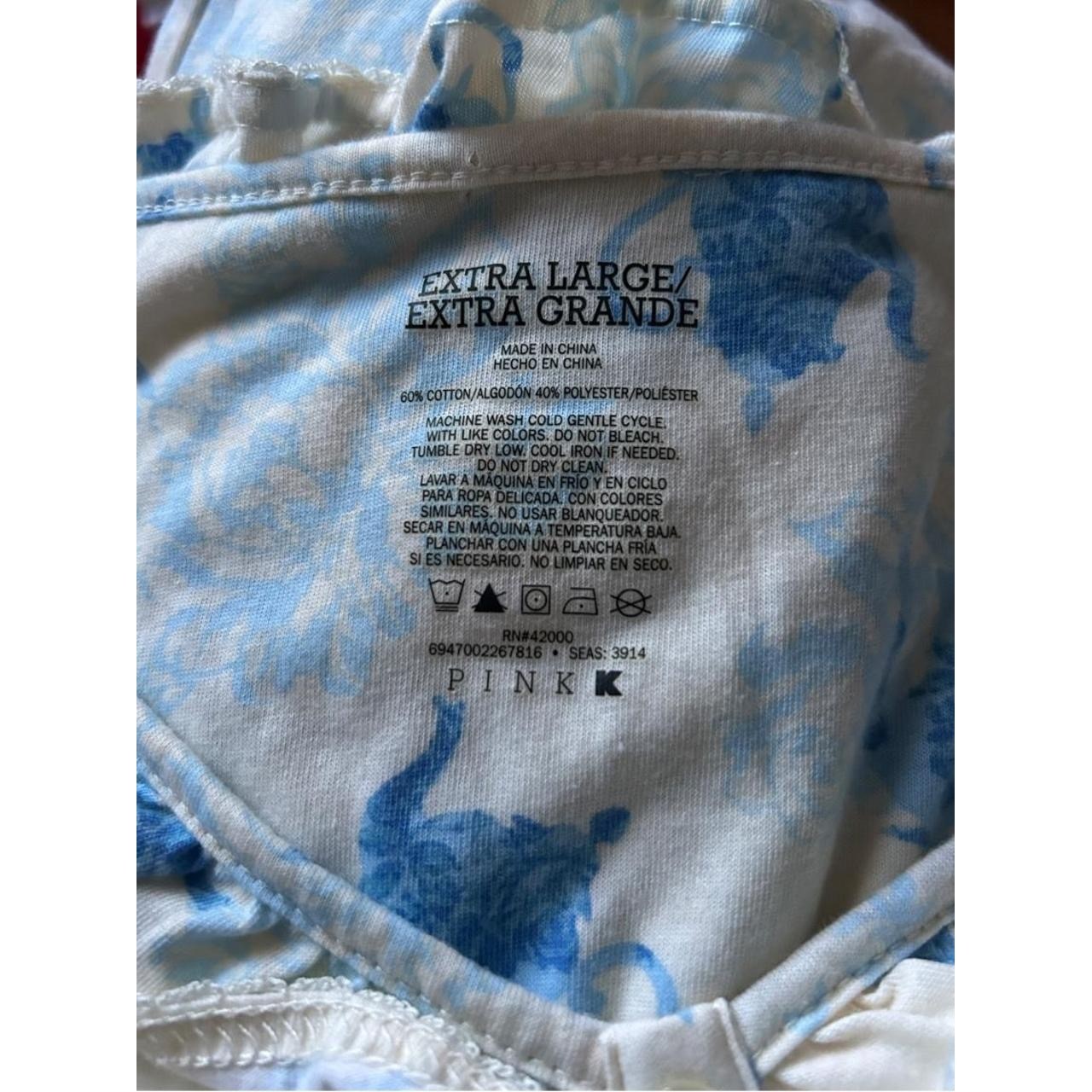 Cottagecore Floral Toile-Style Romantic Soft Girl Teapot Coquette Sleep Dress XL