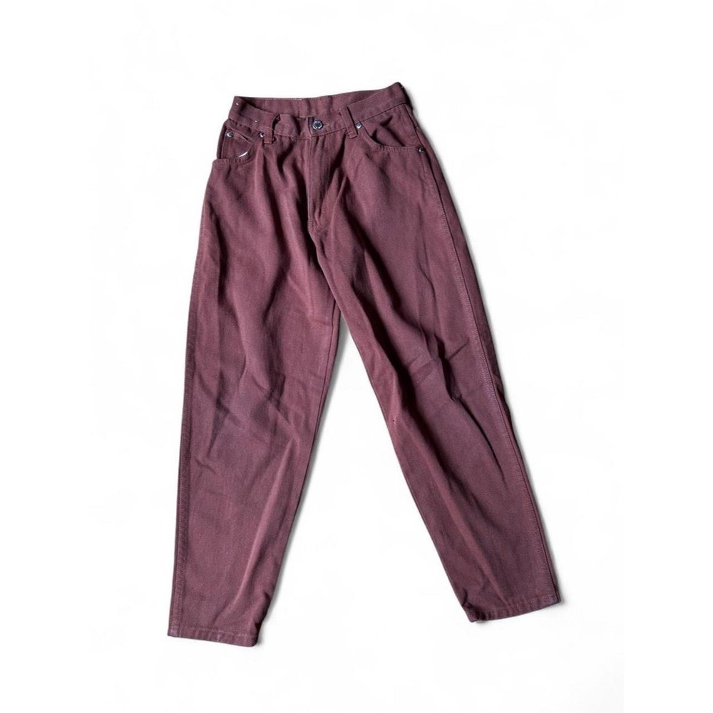 Mom Jeans Vintage Rust Twill High Waist Granola Grunge Utility Indie Sleaze 10US
