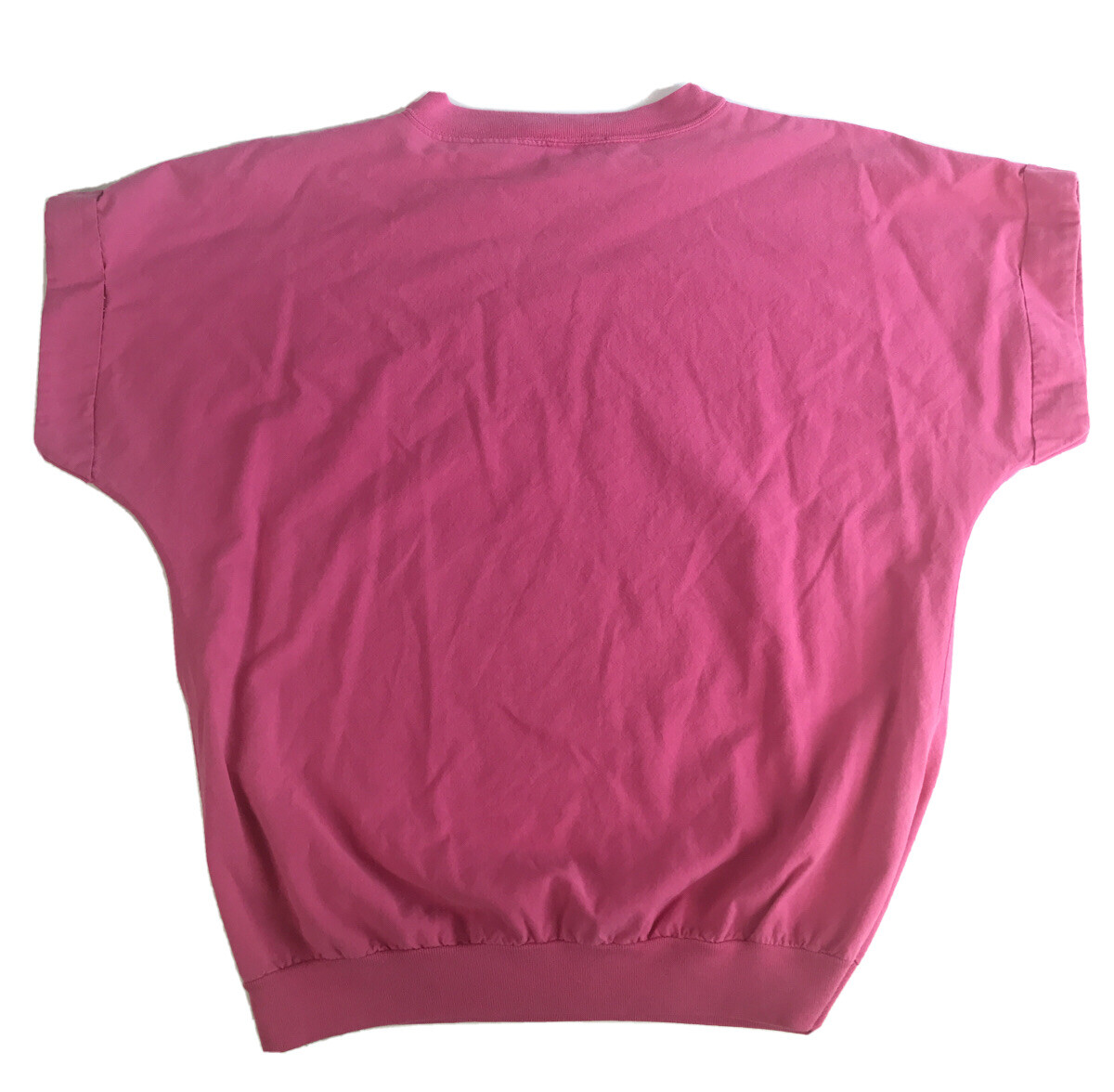Vintage 1990s SK Sport Pink T Shirt Sz Small Tulips
