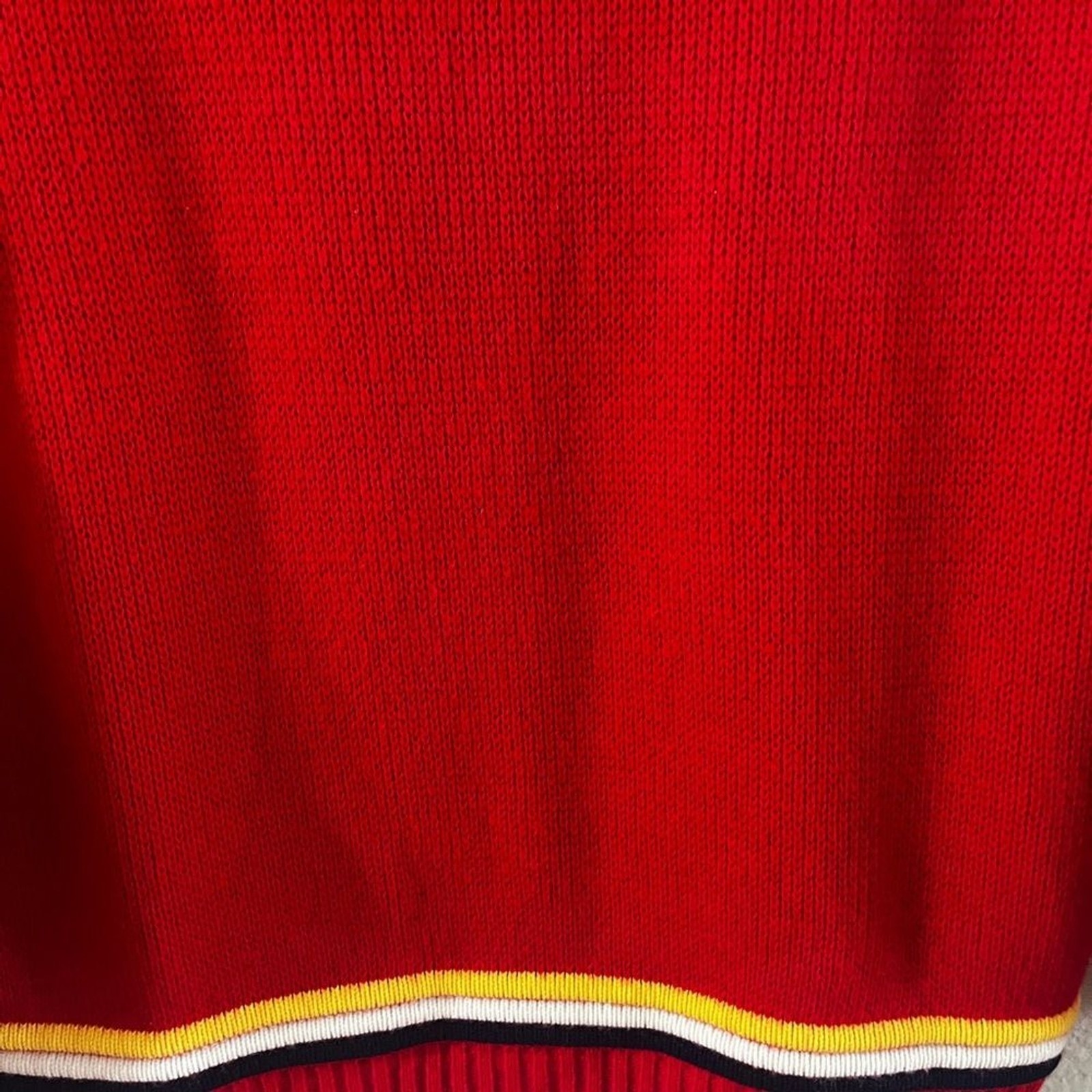 Vintage Jersild Women’s SZ 38 Small/Medium Red Sweater Striped Sporty Ski Retro
