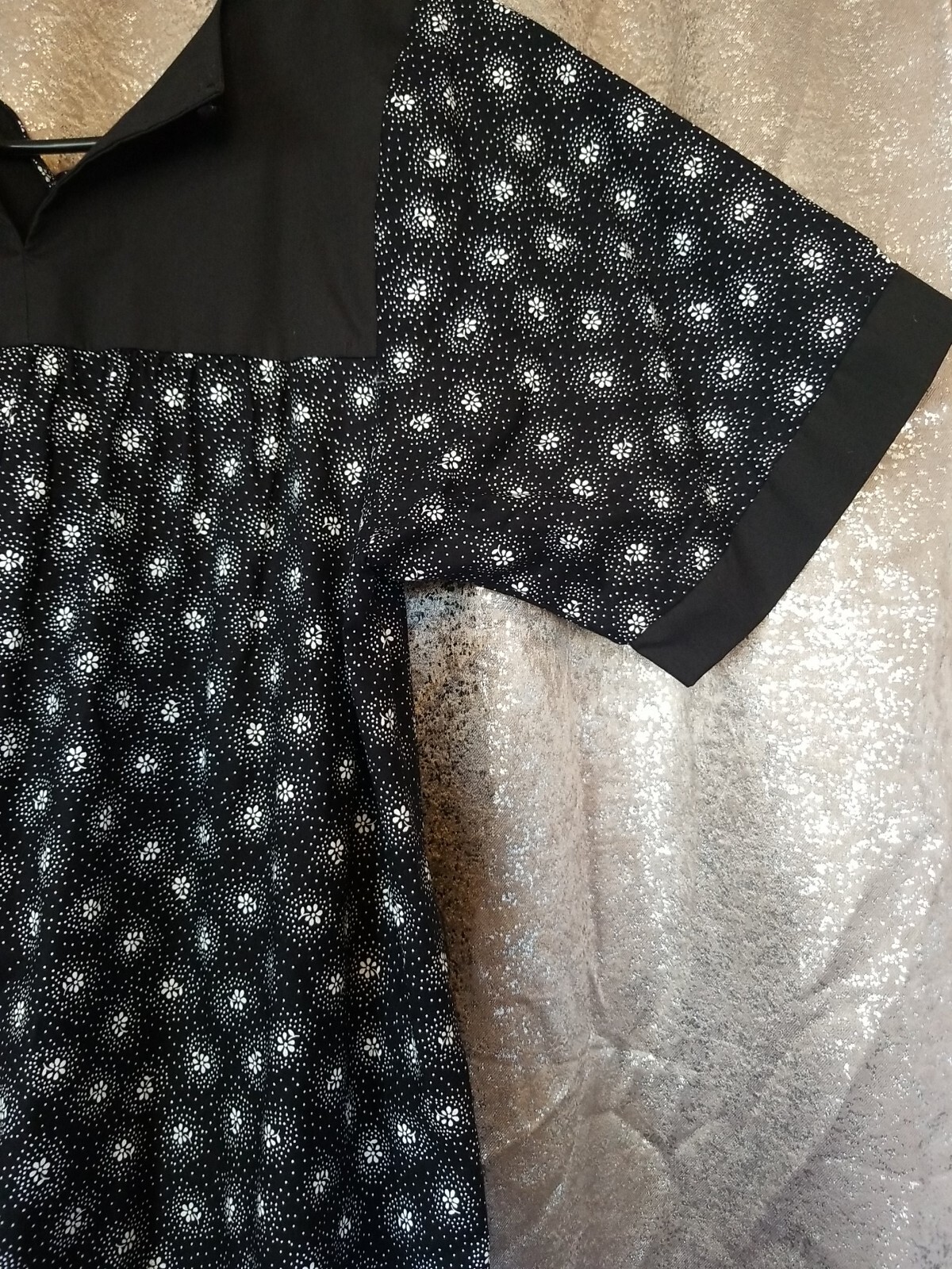 Carol Bennett Liberty House Hawaii Muu Muu Women’s Dress Size S Black Vintage