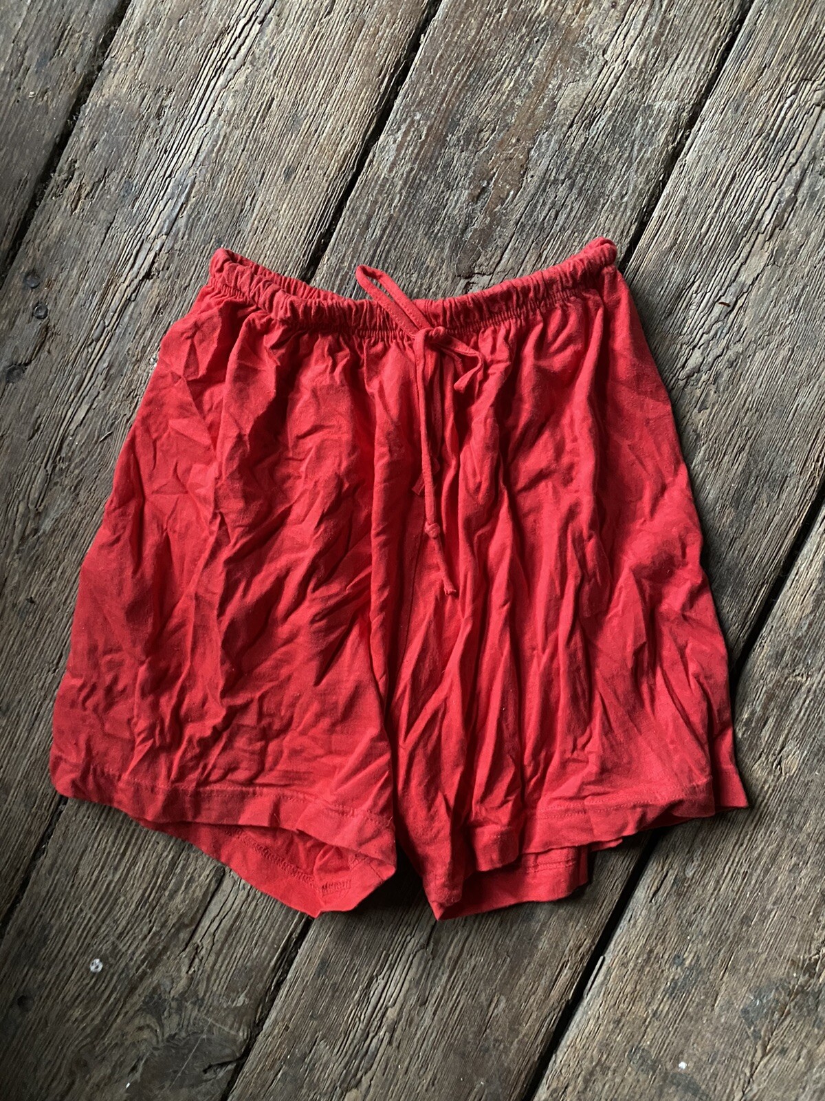 Vintage Miss Juli Shorts Red Drawstring Activewear Large