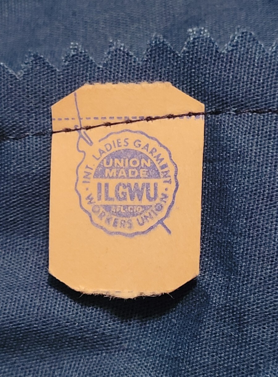 Vintage Ladies Garment Workers Union Made Dress Cortley Clarion Textile Corp