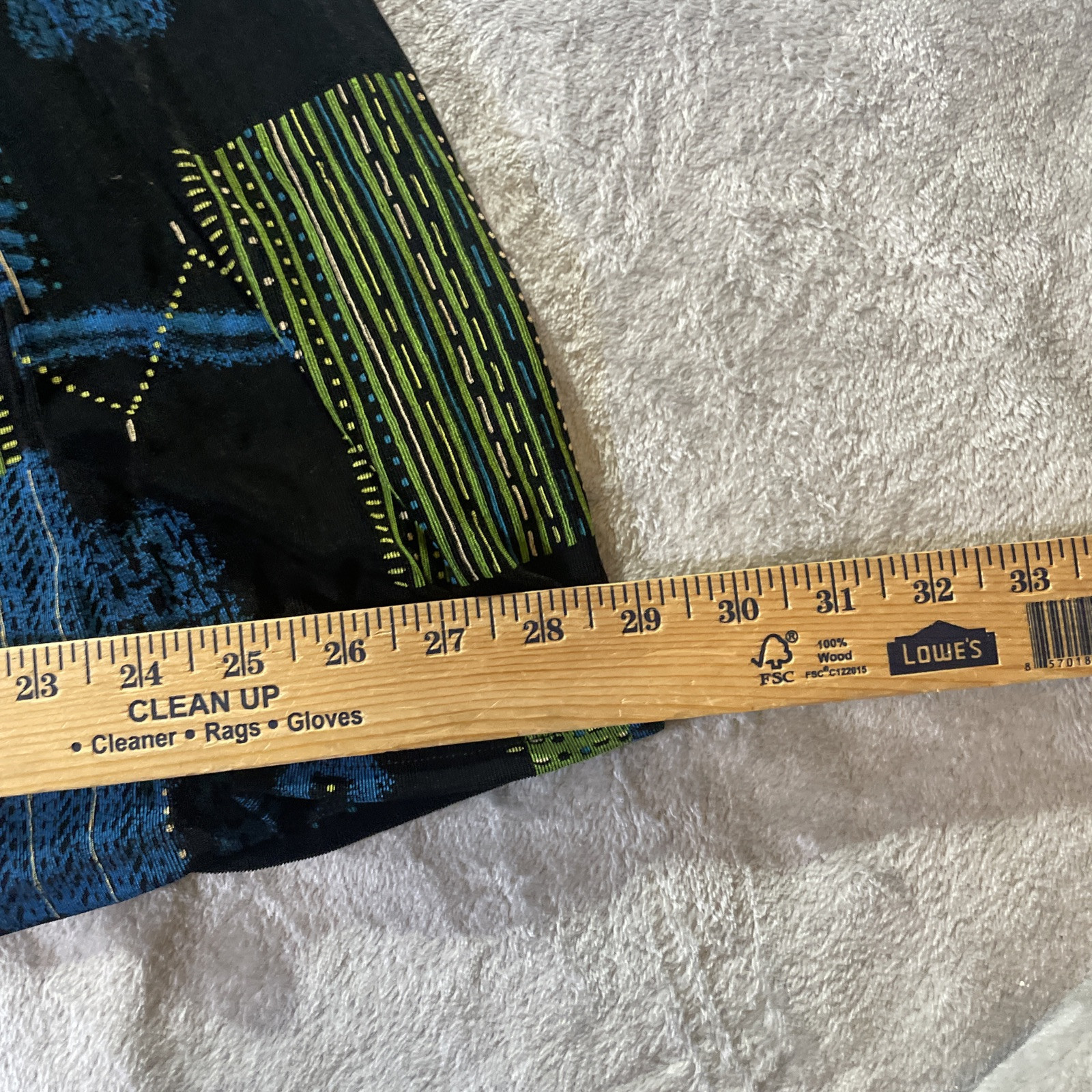 Vtg Renaissance Swing Skirt Woman 2x Abstract Print Elastic Waist Festival Boho