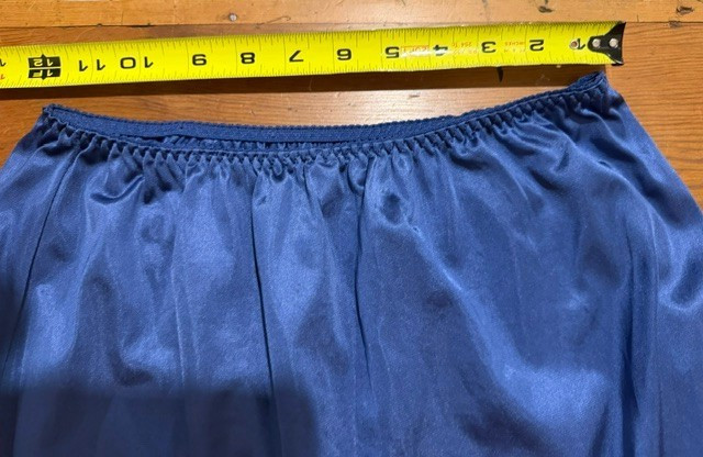 Womens half slip by Bestform blue, large, 26 inches long
