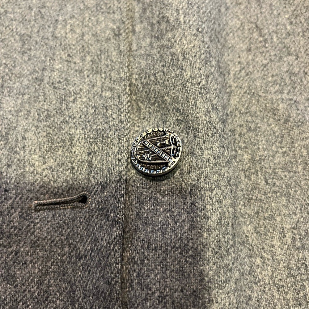 Vintage Marshall fields wool gray coat. Pink lining with silver buttons