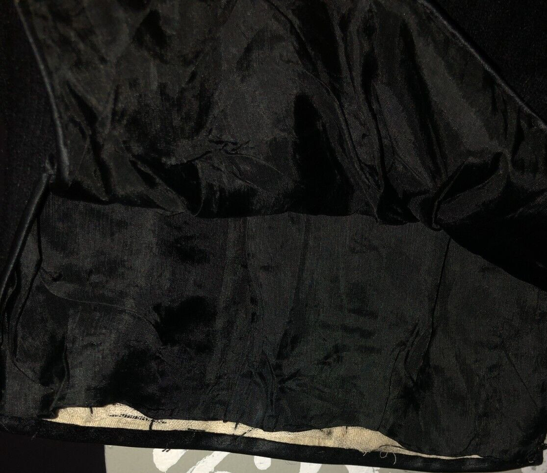 Vintage 1950’s black beaded Lambs wool Angora cardigan vintage size xl