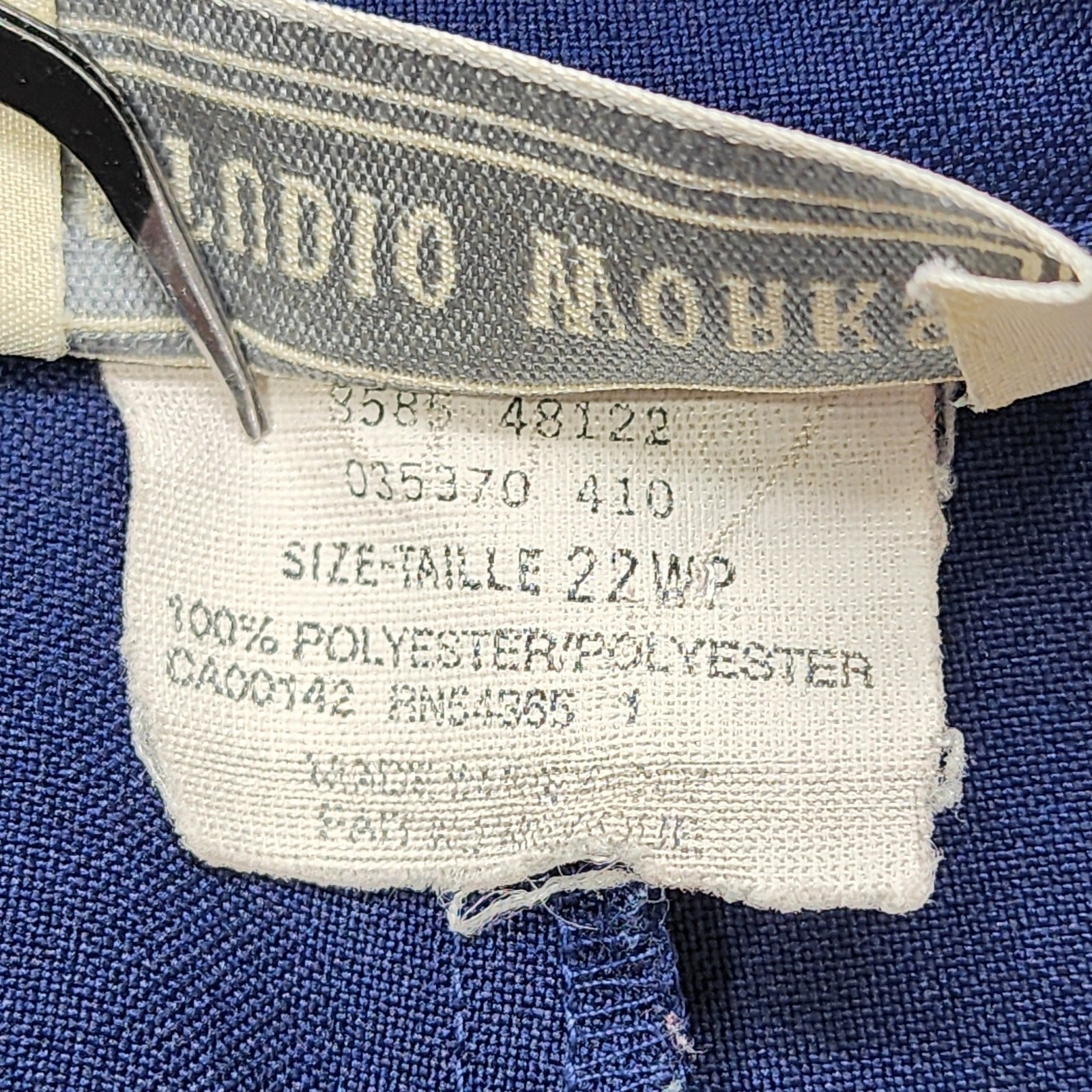 Vintage Studio Works Pants Womens 22WP Blue High Rise Tapered Office Preppy