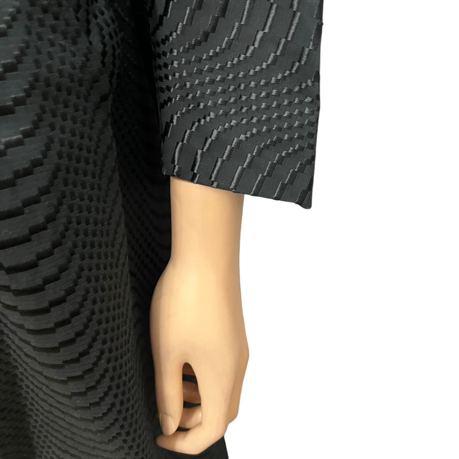 60s Vintage Embroidered Coat M/L Open Mid Length Retro Classic Elegant Topper