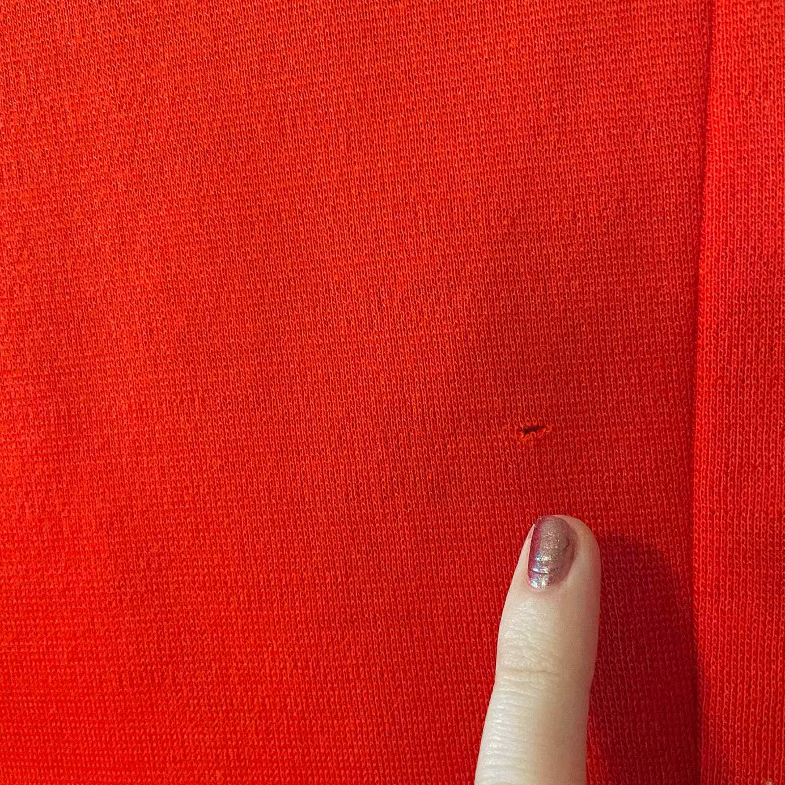 Vintage 60s 70s Butte Knit orange red poly wool blend blazer retro funky S-M