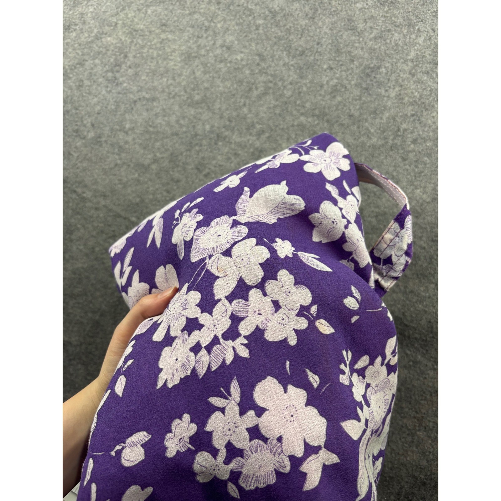 VTG Bobbie Brooks Purple Floral Pintuck Maxi Dress 70s Belted Womens XS? Prairie