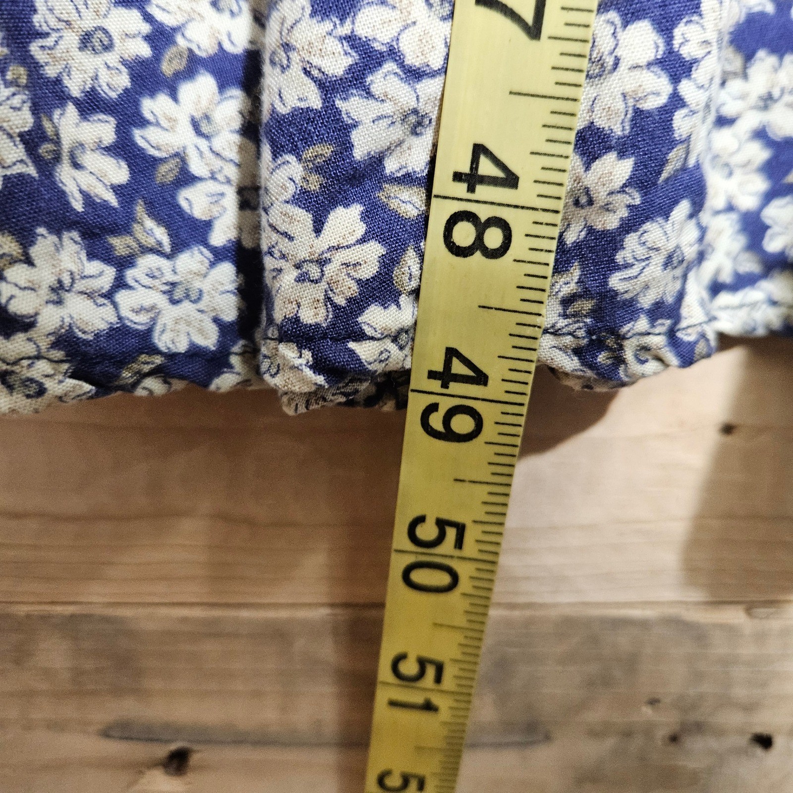 Vintage All That Jazz Navy Blue Floral Daisy Maxi Dress 9/10 90s USA Grunge