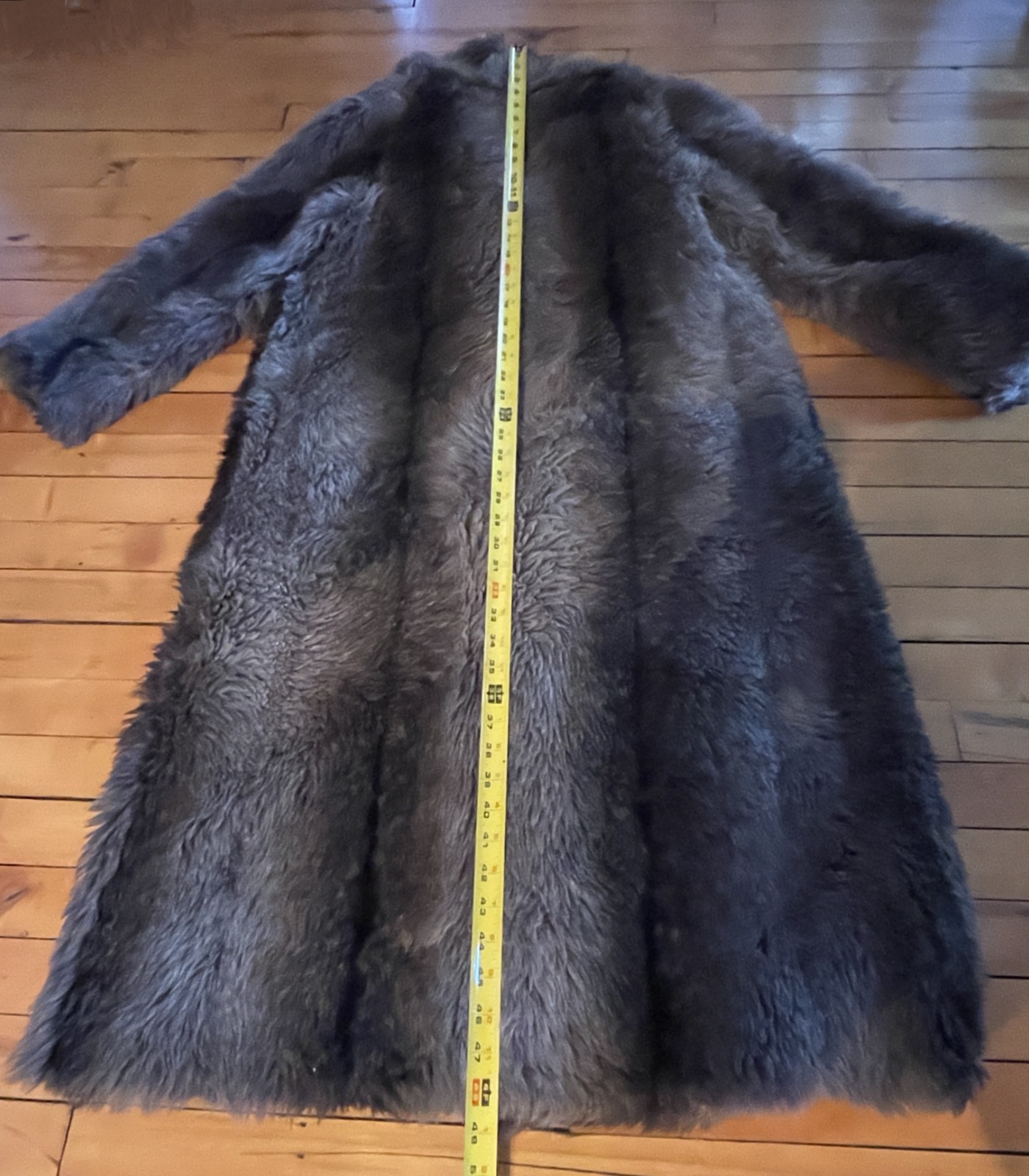 Vintage Women’s Full-Length Raccoon Look Faux Fur Coat | Panache Lykafur | Made