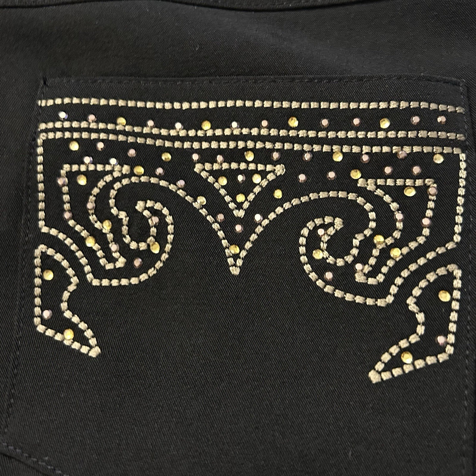 Vintage Joseph Ribkoff Pant Embelished Trouser Union Made Studded Rhinestone 12