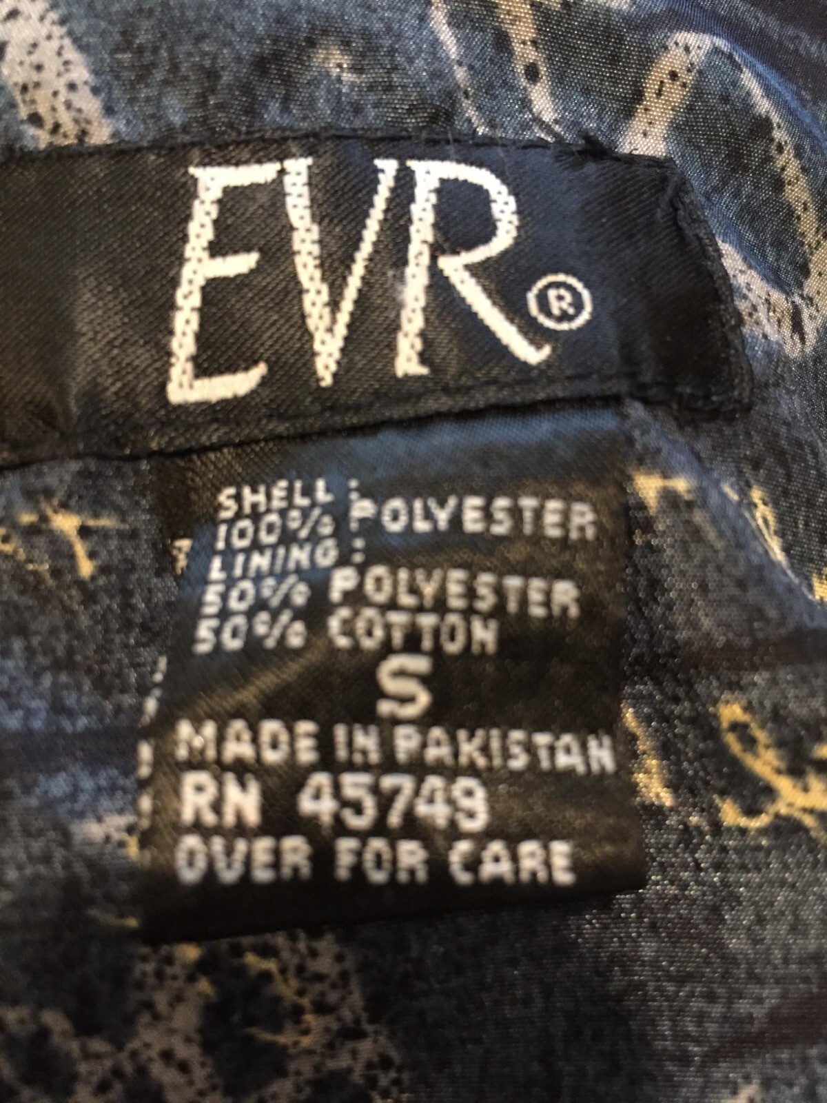 EVR 2pc Sweatsuit Small Blue Zipper Collar Lined Elastic Waist Vintage 80’s