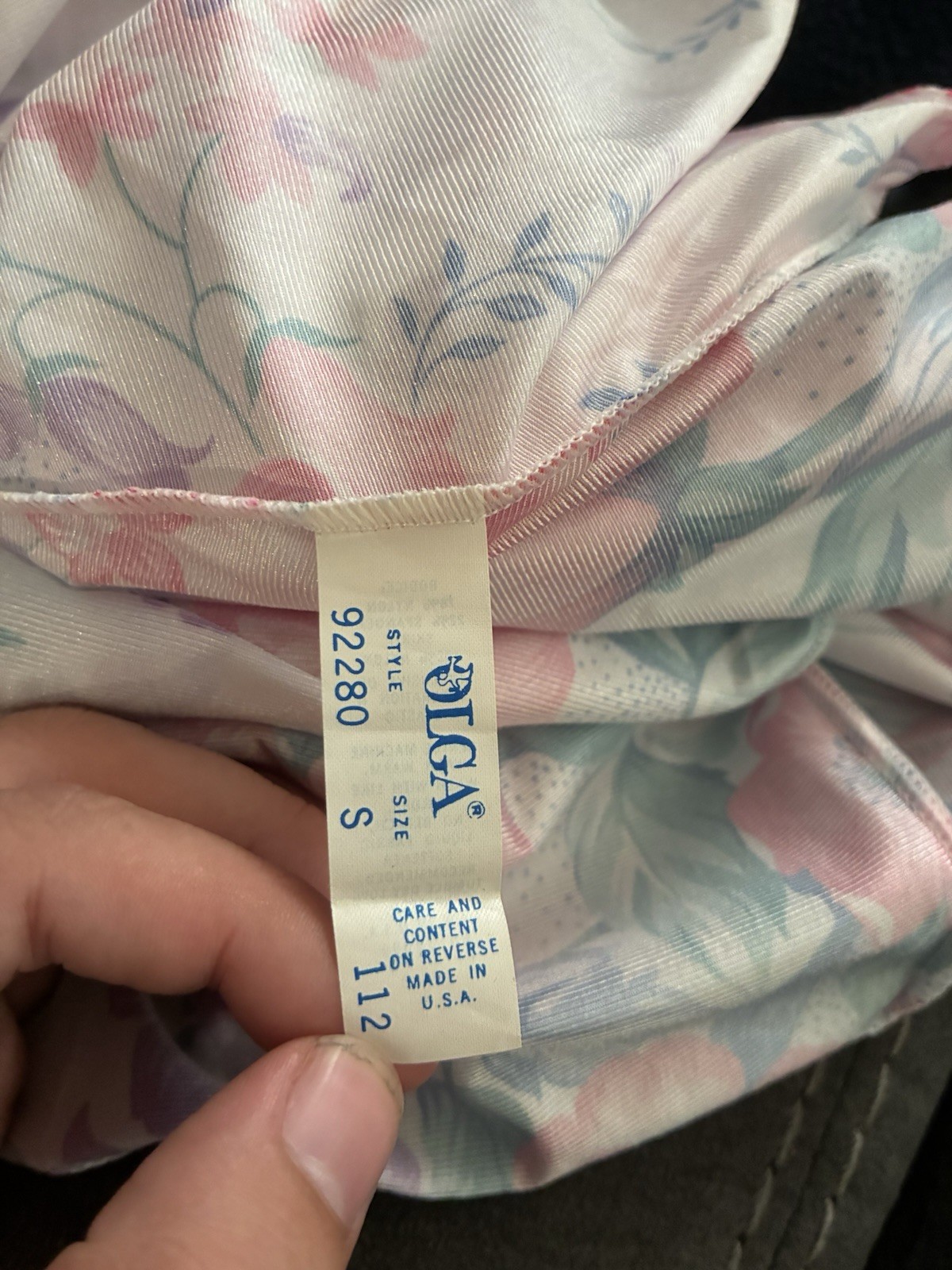 S OLGA NIGHTGOWN 92280 FLORAL STILL HAS TAGS!!