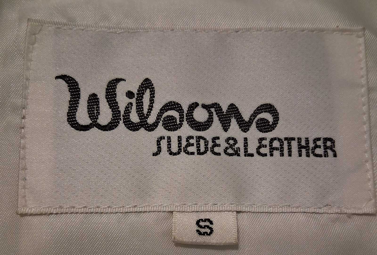 VTG Wilsons 1980s White Leather Jacket Womens S Western Cowgirl Fringe Yoke Crop