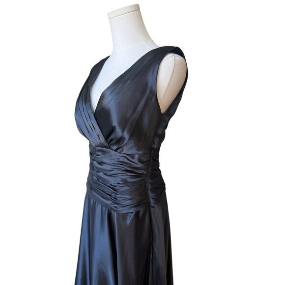 Vintage Maggy Boutique V Neck Ruched Cocktail Dress Size 6 V Neck Marilyn Monroe