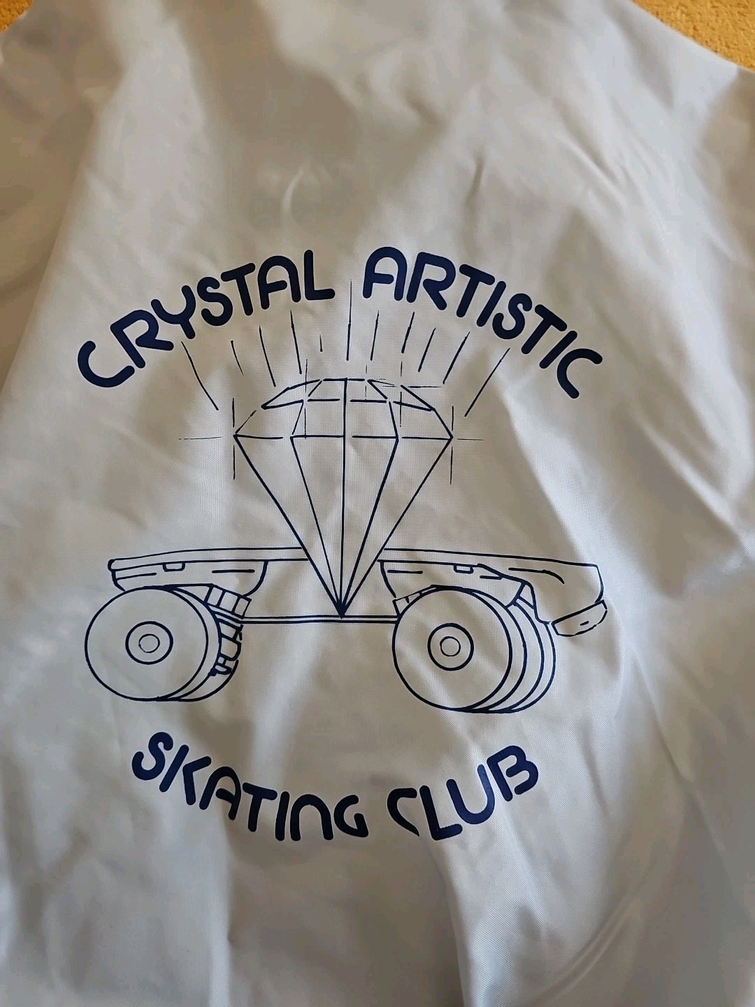 Skate Club Bomber Jacket Skate Club Jane DeLong Sportswear Vintage Gray Sz L 80s