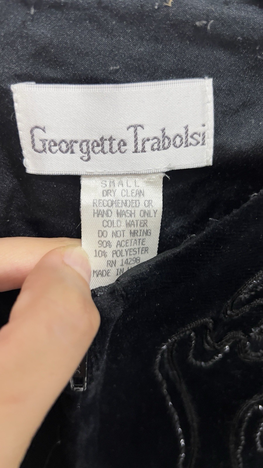 GLAMOROUS VINTAGE GEORGETTE TRABOLSI DRESSING GOWN EVENING Women’s Size S/M
