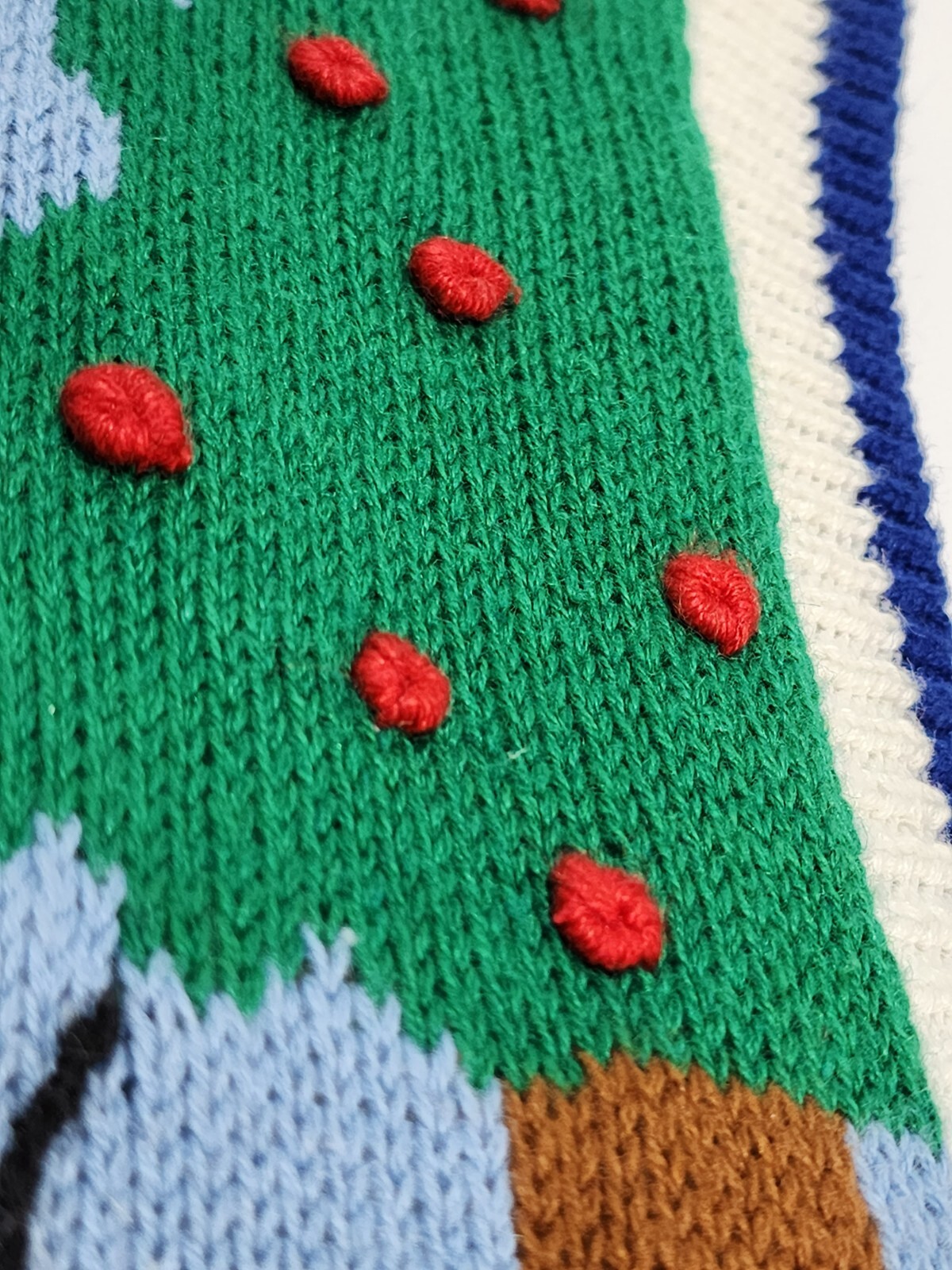 Eagle River Traders Vintage Womens Sweater Vest Apple Pie Bee Watermelon Size M
